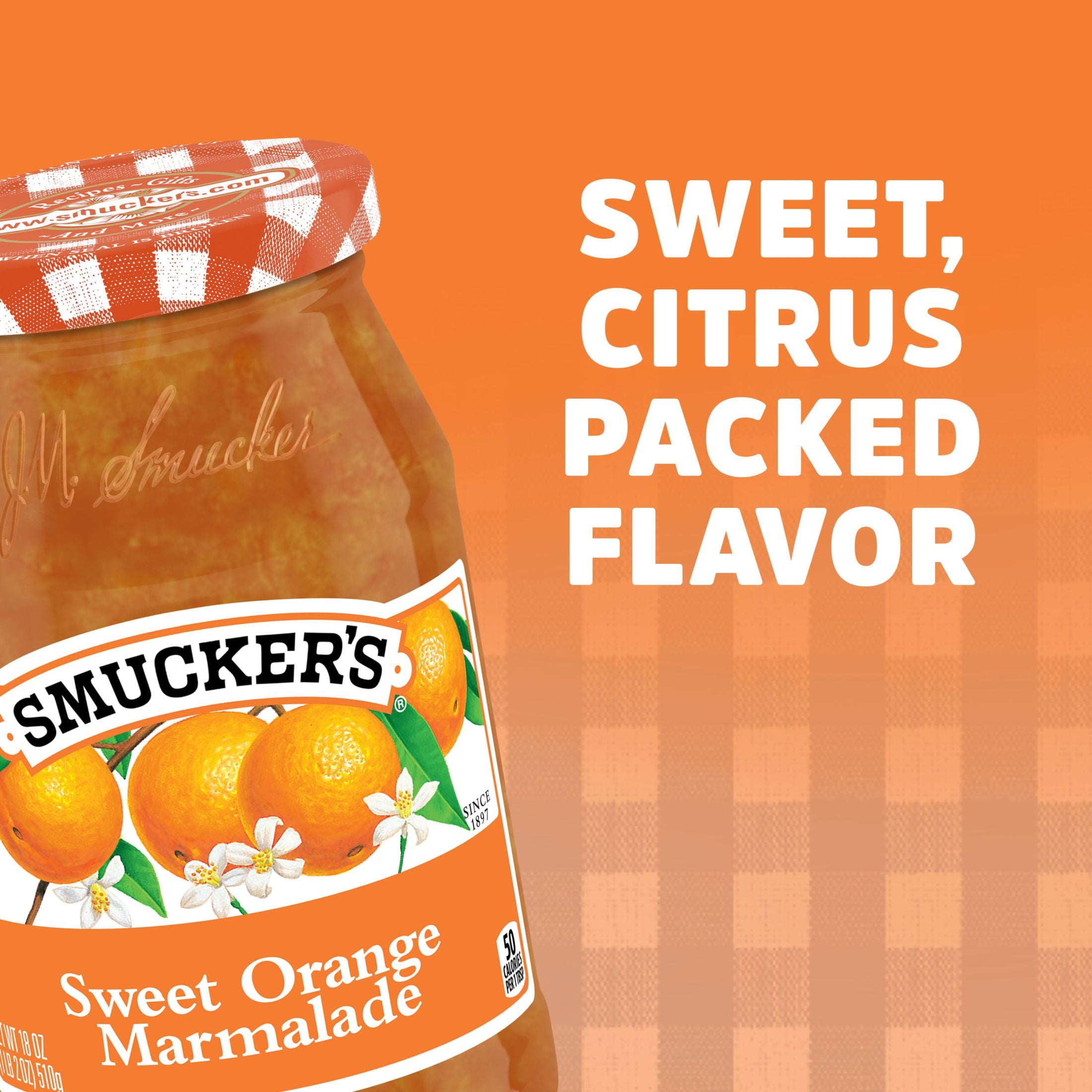 (3 pack) Smucker's Sweet Orange Marmalade, 18 oz