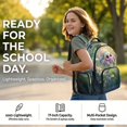 thumbnail image 2 of DISNIMO 3PCS Backpack Set with Lunch Box and Pencil Case, Jumping Spider Printed Girls Schoolbag for Preschool Primary Junior High, Large Lightweight Student Backpack Travel Daypack, 2 of 7