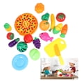 thumbnail image 4 of 24PCS Cutting Toy Nontoxic Plastic Durable Simulation Cartoon Pizza Cutting Toy for Children, 4 of 6
