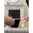 thumbnail image 6 of Large Plaid Linen Upholstered Roland Storage Cocktail Coffee Table Ottoman footstool-Cottage and Farmhouse coffee table-Large storage-Hinged lid, 6 of 7