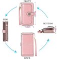 thumbnail image 5 of Cartera Mujer Cartera De Piel Muchos Compartimentos Cartera Larga Mujer Protección Rfid Cartera Mujer Piel Con Bolsillo Para Teléfono Móvil Y Cremallera, 5 of 5