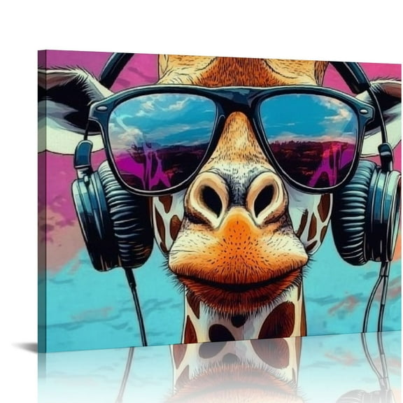 FCXZI Graffiti Gaming  Wall Art  Colorfu Cool Game Wall Decor Paintings, Animals Vintage Watercolor Cool Music Picture Prints for Boys Gamer Teen Room Bedroom Decor 16x12in