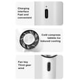 thumbnail image 4 of Mini Cooling Fan Personal Rechargeable Adjustable Portable Household Handheld Plastic Multifunctional Walking Neck Air Cooler White, 4 of 9