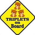 thumbnail image 5 of 5in x 5in Three Girls Triplets on Board Sticker, 5 of 5