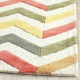 thumbnail image 3 of SAFAVIEH Cambridge Percival Zig Zag Stripes Wool Area Rug, Ivory/Multi, 9' x 12', 3 of 5