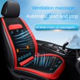 thumbnail image 2 of Cojín de asiento de coche con aire fresco de verano de 12 V CC con ventilador de ventilación de soplado rápido, asiento de coche con masaje de enfriamiento, 2 of 5