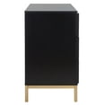 thumbnail image 4 of SAFAVIEH Zadie 3 Drawer Rattan Chest, Black With Natural Rattan/Gold Legs (34 in. W x 18 in. D x 30 in. H), 4 of 16