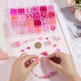 thumbnail image 3 of Opaque & Transparent Acrylic Beads Kits Mixed Shapes Hot Pink 6~23x6~29.5x5~15.5mm Hole: 1.4~3mm 541pcs/set, 3 of 6