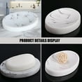 thumbnail image 3 of ACDANC Bar Soap Holder for Shower Marble Dish Tray Home Accents Decor Dishes Bathroom Container White, 3 of 6