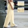 thumbnail image 5 of Seductiva Clothing under $10 Beige Sweatpants Casual Pants for Women Summer Outfits Pants for Women 2025 High Waisted Wide Leg Casual Vacation Pants Trousers with Pockets, 5 of 8