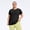 Black, variant on Plus Size Workout Tops for Women Sun Protection Short Sleeve Athletic Shirts Lightweight Quick Dry Yoga Top