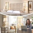thumbnail image 2 of Touch Table Lamps 2Pack Bedside USB Dimmable,Bulbs Included, 2 of 7