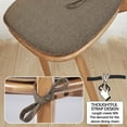 thumbnail image 3 of Chair Cushions for Dining Chairs, Dining Chair Cushions, Square Cushion, Chair Cushions with Ties Non Slip Farmhouse Kitchen Chair Seat Pads Cushions, 3 of 7