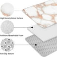 thumbnail image 5 of White Rose Gold Marble Bathroom Rugs Sets 3 Piece,Toilet Cover Set,Absorbent Non Slip Bathroom Mats Sets with U-Shaped Contour Rug Toilet Rug Set, 5 of 5
