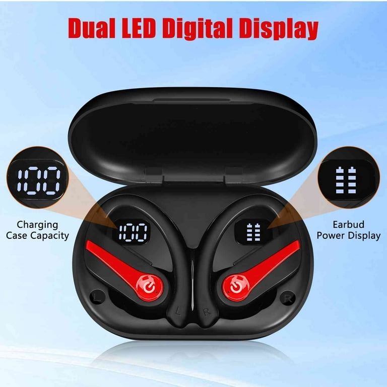 Wireless Earbuds For Samsung Galaxy A10e with Immersive Sound True 5.0 Bluetooth Over The Ear Sports Headphones with 2000mAh Charging Case Stereo