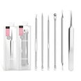 thumbnail image 1 of Penkiiy Blackhead Remover Tool, Pimple Popper Tool Kit, Blackhead Extractor Tool for Face, Extractor Tool for Comedone Zit Acne Whitehead Blemish, Stainless Steel Extraction Tools, 1 of 5