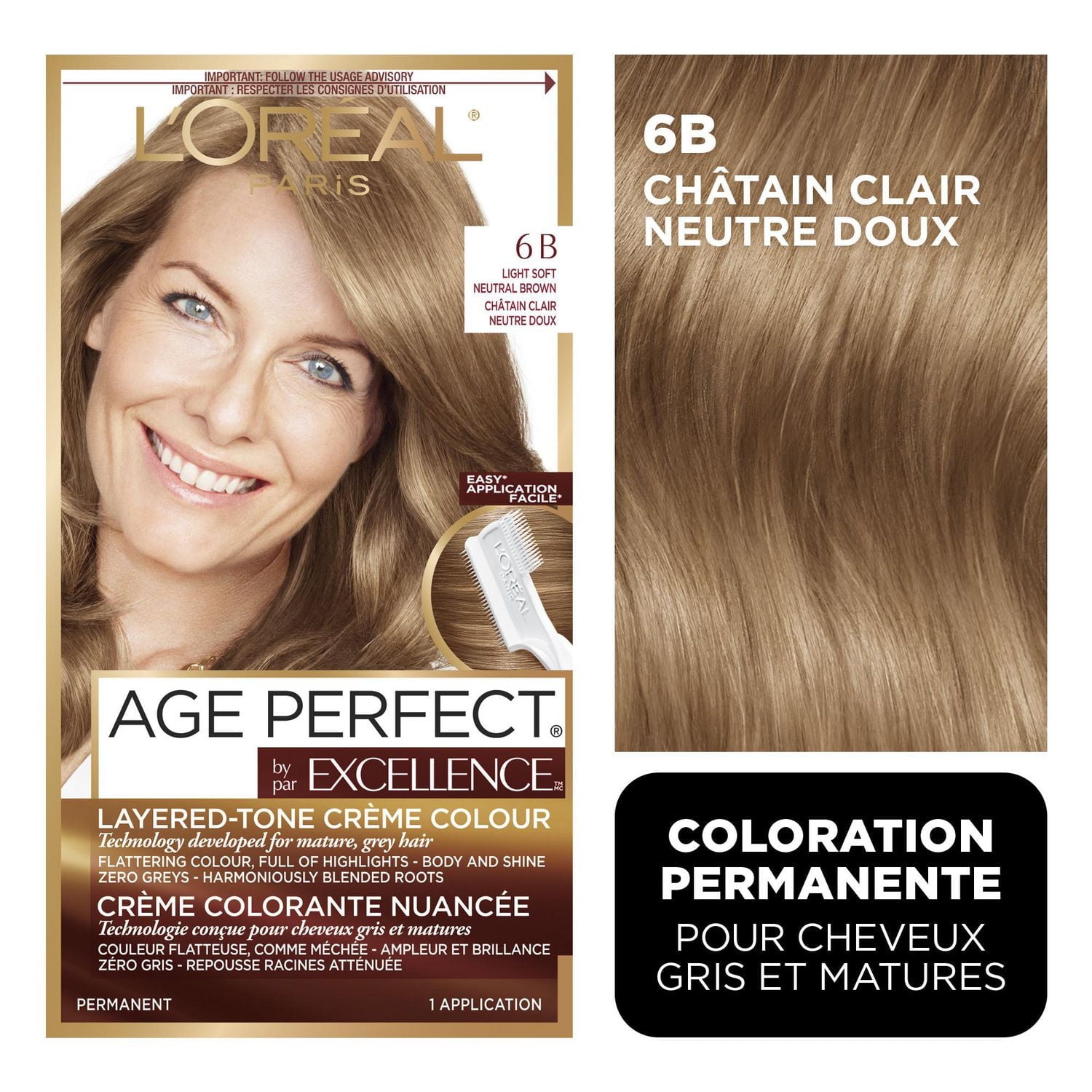 L'Oréal Paris Excellence Age Perfect Hair Dye, Thicker, Fuller Hair