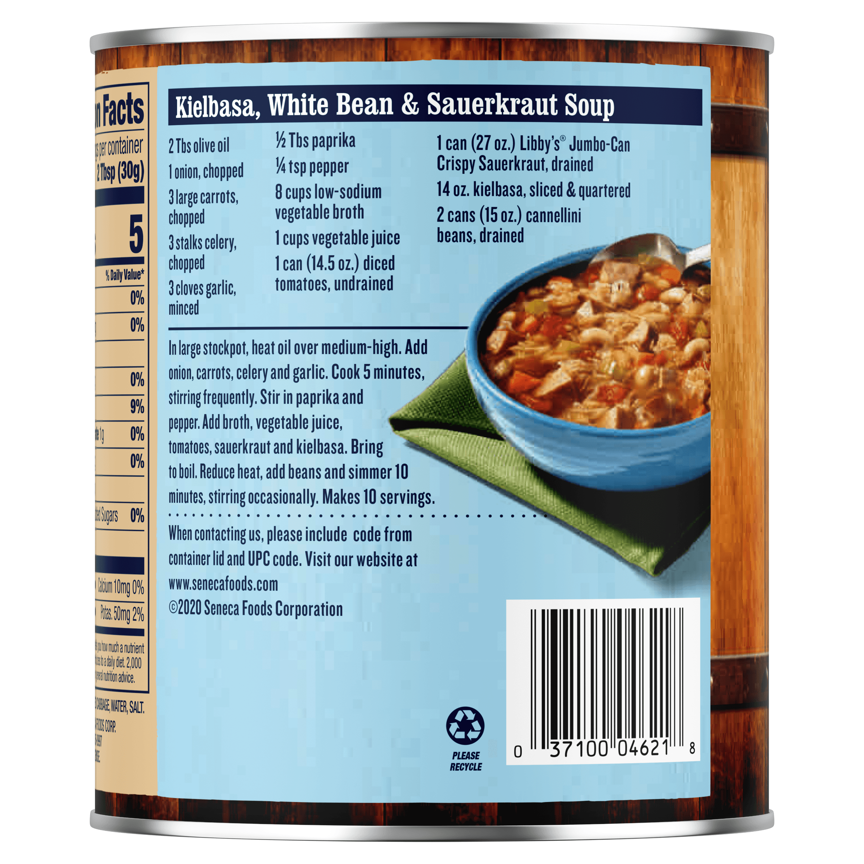 (7 pack) Libby's Crispy Sauerkraut, 27 oz Jumbo Can