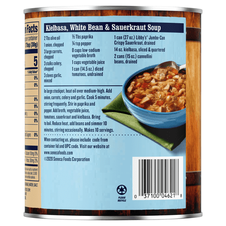 Libby's Crispy Sauerkraut, 27 oz Jumbo Can