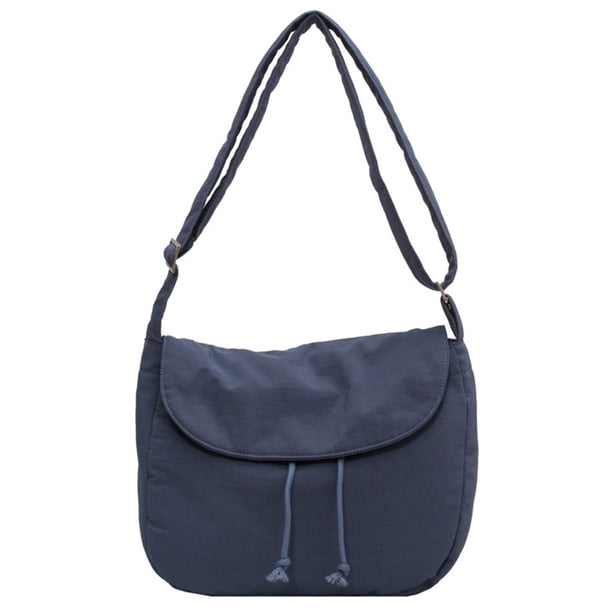 Bolso Tote Lona Unisex Bolso Bandolera Gran Capacidad para Hombre Mujer (Azul)