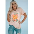 thumbnail image 4 of POGLIP T-Shirt Graphique à Col Rond Imprimé Fruits Rose pour Femmes, 4 of 6