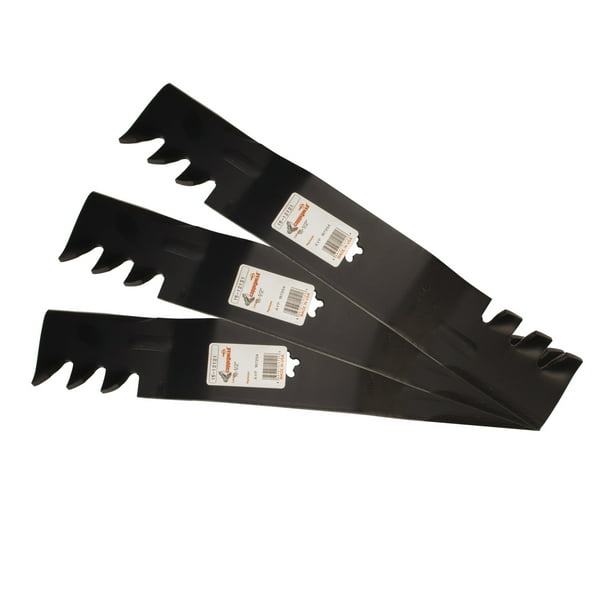 3 Gator Toothed Mulching Mower Blades for Husqvarna 532187255 532187256 54" Deck