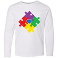 thumbnail image 3 of Inktastic Autism Awareness Month Puzzle Long Sleeve Youth T-Shirt, 3 of 5