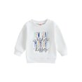 thumbnail image 1 of WIFORNT Sweat-Shirts Décontractés d'Automne à Manches Longues Pull Col Rond Imprimé Lettre, 1 of 8