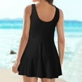 thumbnail image 3 of Daznico Women Plus Size Swimsuits Two Piece Bathing Blouson Tankini Tops with Swim Shorts Athletic Swimwear,S, 3 of 7