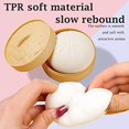 thumbnail image 2 of Squeeze Stress Ball, Stress Relief Ball, 2 piezas Bun Squishy, ​​​​Sensory Ball, Stress Relief Ball, Juguete de descompresión suave, Juguete suave para apretar, 2 of 5