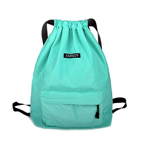 Bolso de gimnasio XMRSOY con cordón resistente al agua bolso de deporte de nailon ajustable saco