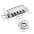 thumbnail image 3 of Uxcell Door Magnetic Catch 70mm Long Stainless Steel Polishing Silver Tone 2Pack, 3 of 3
