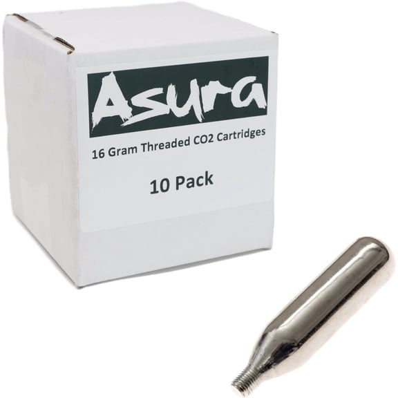 16 Gram CO2 Threaded Cartridges 10 Count