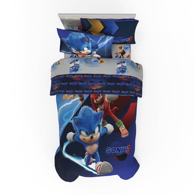 Juego de cama Franco Sonic The Hedgehog 3 Movie, tamaño completo