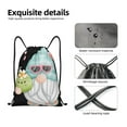 thumbnail image 4 of Sikiie Summer Gnome,Cute Gnome Print Drawstring Backpack Drawstring Bags, Draw String Back Bag for Sports, Gym, Travel, Swimming, Beach-Medium, 4 of 6