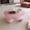 Pure Pink, variant on 47" Cloud Coffee Table for Living Room, Irregular Coffee Table, Modern Low Coffee Tables, Abstract Faux Stone, Cute Center Coffee Table with 3 Ball Legs for Living Room, Small Space Apartment