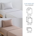 thumbnail image 3 of Campus Comforts by New Sega Home 2-Pack Microfiber Sheet Set, One Print, One Solid, Jake, Tan, Full, 3 of 8