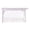 White, variant on Clear Waterproof Pencil Cases Simple Aesthetic Cosmetic Bag with Zipper Fashion Makeup Organizing Bags Travel Toiletry Pouch Black One Size