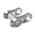 thumbnail image 1 of Extensión de vástago de bicicleta plegable de aleación de aluminio de doble vástago, elevador de vástago de manillar Plata, 1 of 9