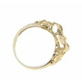 thumbnail image 5 of Solid 14k yellow gold 8.5mm-13mm-8.5mm Hawaiian plumeria flower ring size 6, 5 of 6