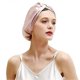 thumbnail image 1 of 1Pc, 19 Momme PINK Mulberry Silk Sleeping Cap For Women Hair Care, Natural Silk Night Cap With Elastic Hold On Head, 1 of 4