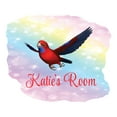 thumbnail image 2 of Animal Watercolor Custom Name Wall Decals for Kids Room - Personalized Name Rainbow background Girly Personalized Bedroom Wall Sticker Water Color Style - Size: 30 In x 24 In, 2 of 5