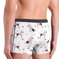 thumbnail image 4 of Men's Boxer Briefs, Pink Cute Poodle Dog Crown Soft Comfy Mens Underwear Boxer Briefs Breathable With Widen Waist, 4 of 7