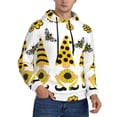 thumbnail image 2 of Salouo Sunflower Gnome Pattern Men's Fall Hoodie Sweatshirt,Sport Hoodie with Pockets for Men Pullover Casual Hooded Sweatshirt-4X-Large, 2 of 7