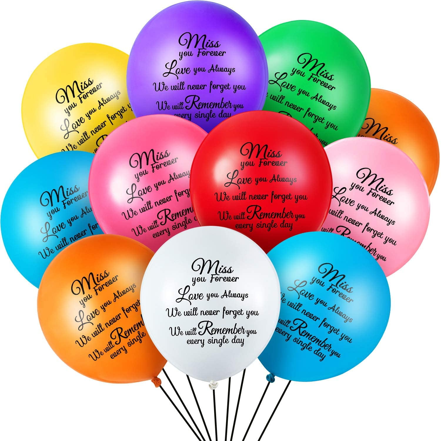 Details about   60Pc WHITE Remembrance Memorial Funeral Balloons Biodegradable Helium Quality 