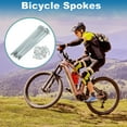 thumbnail image 2 of Unique Bargains 36 Set 14G Bicycle Spokes Bike Wheel Spokes Galvanized Carbon Steel Silver Tone-112mm, 2 of 7