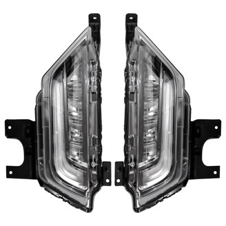 LED Bumper Fog Light Kit For 2021-2023 Ford F150 XL - Switchback Signal, Left & Right Pair 2 thumbnail image