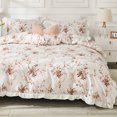 thumbnail image 3 of Duvet Cover Set Washed Microfiber Soft Breathable Zipper Closure Duvet Cover Set, 3 of 6