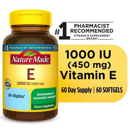 UPC 031604011703 product image for Nature Made Vitamin E 450 mg (1000 IU) dl-Alpha Softgels  Dietary Supplement  60 | upcitemdb.com