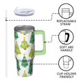 thumbnail image 3 of 30 oz Holiday Merry Christmas Tree Tumbler with Handle and Straw, Stainless Steel Cup 30 oz, Leak Proof Winter Mug, Festive Gift Idea, 3 of 5